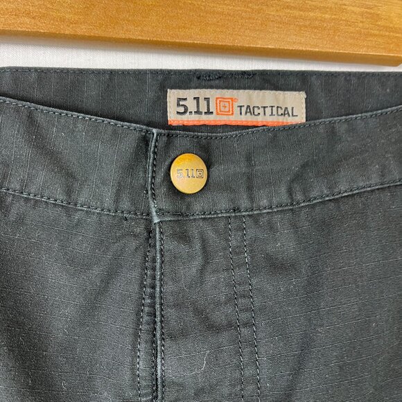 511 Tactical Cargo Pants 44x31 Black Stryke Ripstop Double Knee Hunting Workwear - Picture 6 of 16